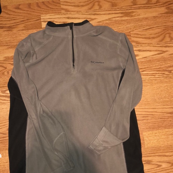 Grey Columbia fleece quarter zip - Picture 1 of 3
